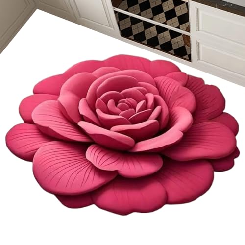 Streysisl Kieselgur-Badematte – saugfähige Stein-Badematten für Badezimmer, rutschfest, realistisches 3D-Blumenmuster, 40 x 40 cm, schnell trocknend, für WC, Spa Streysisl Kieselgur-Badematte – saugfähige Stein-Badematten für Badezimmer, rutschfest, realistisches 3D-Blumenmuster, 40 x 40 cm, schnell trocknend, für WC, Spa von Streysisl
