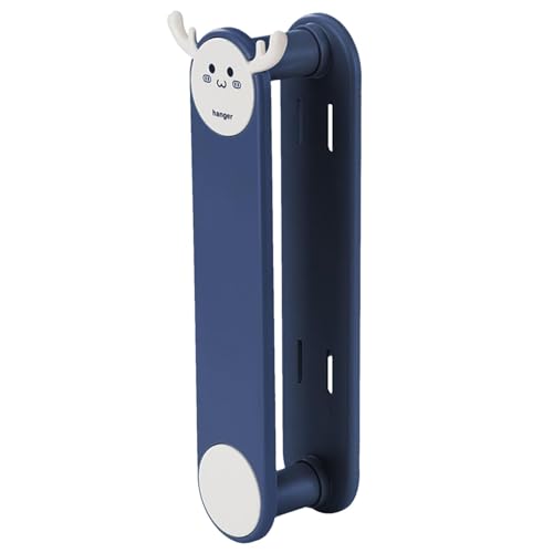 Streysisl Kleiderbügel-Organizer, Wandhalterung, Kleiderbügel-Organizer, einziehbar, selbstklebend, elchförmiges Design für Wohnzimmer von Streysisl