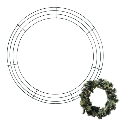 Streysisl Kranzrahmen zum Basteln, runder Kranzrahmen aus Metall, Herbst-Metalldraht, Bastelbedarf, Party-Dekoration, Bastelset für Weihnachtsfeiertage Streysisl Kranzrahmen zum Basteln, runder Kranzrahmen aus Metall, Herbst-Metalldraht, Bastelbedarf, Party-Dekoration, Bastelset für Weihnachtsfeiertage von Streysisl
