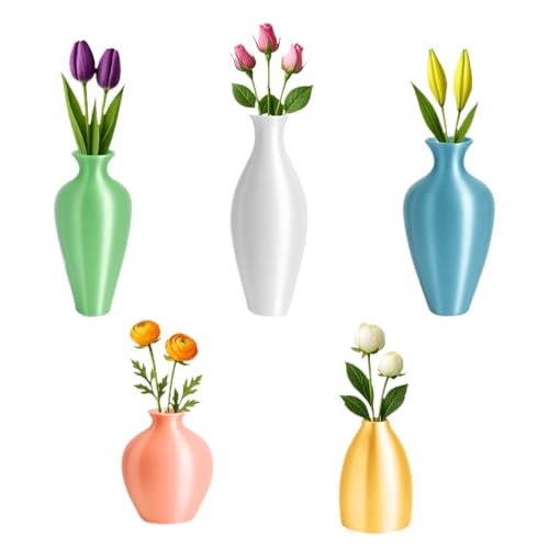 Streysisl Kühlschrank-Magnete, lustige Blumenvasen-Magnete, niedliche dekorative künstliche Pflanzen-Dekoration, Kühlschrank-Aufkleber für Küche, Zuhause, Whiteboard, Spind, Schule Streysisl Kühlschrank-Magnete, lustige Blumenvasen-Magnete, niedliche dekorative künstliche Pflanzen-Dekoration, Kühlschrank-Aufkleber für Küche, Zuhause, Whiteboard, Spind, Schule von Streysisl
