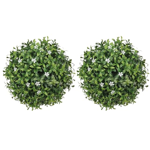 Streysisl Künstliche Buchsbaumkugeln mit , Gras-Formschnittkugel, robuste Heimdekoration für drinnen und draußen, Garten, Hochzeit, Party Streysisl Künstliche Buchsbaumkugeln mit , Gras-Formschnittkugel, robuste Heimdekoration für drinnen und draußen, Garten, Hochzeit, Party von Streysisl