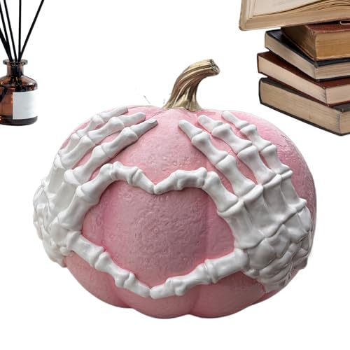 Streysisl Künstliche Kürbisse, Halloween-Kürbis-Skelett-Handfiguren, Kunstharz-Kunstwerk, Sammelfiguren, Gothic-Herbst-Dekoration, Halloween-Dekorationen für Thanksgiving, Zuhause, Outdoor Streysisl Künstliche Kürbisse, Halloween-Kürbis-Skelett-Handfiguren, Kunstharz-Kunstwerk, Sammelfiguren, Gothic-Herbst-Dekoration, Halloween-Dekorationen für Thanksgiving, Zuhause, Outdoor von Streysisl