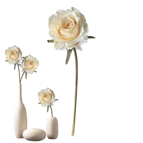 Streysisl Künstliche Rosen, realistische Kunstpflanzen, Seidenblumen, wetterfeste Außendekoration, Hochzeitsdekoration, Kunstpflanzen für Bauernhaus, Frühling, Hoteltische Streysisl Künstliche Rosen, realistische Kunstpflanzen, Seidenblumen, wetterfeste Außendekoration, Hochzeitsdekoration, Kunstpflanzen für Bauernhaus, Frühling, Hoteltische von Streysisl