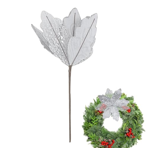 Streysisl Künstliche Weihnachtsblumen für , Girlande, Dekoration, handgefertigte , Weihnachtsbaumschmuck, handgefertigte für Kränze, Girlanden, Weihnachtsbäume, Stöcke von Streysisl