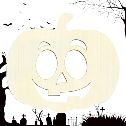 Streysisl Kürbis-Holzhandwerk zum Bemalen – Halloween-Kürbis-Ausschnitt aus Holz, für drinnen und draußen, Erntefest, Dekoration für Hände, Spaß für Arbeitszimmer, Bauernhaus Streysisl Kürbis-Holzhandwerk zum Bemalen – Halloween-Kürbis-Ausschnitt aus Holz, für drinnen und draußen, Erntefest, Dekoration für Hände, Spaß für Arbeitszimmer, Bauernhaus von Streysisl
