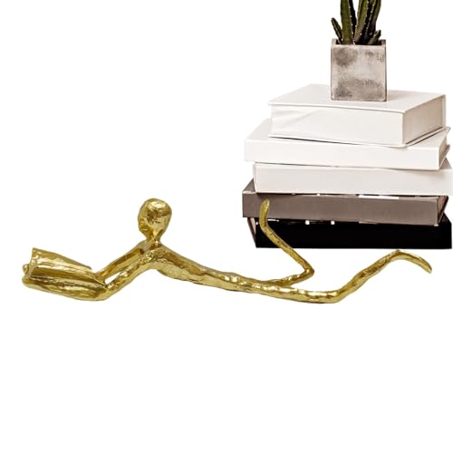 Streysisl Leseskulptur - Moderne Lesefigur Statue | Moderne Figuren Abstrakte Ästhetische Skulptur für Wohnungsdekoration Wohnzimmer Bücherregal Tisch von Streysisl