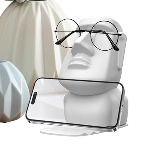 Streysisl Lustiger Brillenhalter – Kopfstatuen-Displayhalter für Brillen – Brillen-Display, Raumdekoration für Nachttisch, Schreibtisch, Bücherregal Streysisl Lustiger Brillenhalter – Kopfstatuen-Displayhalter für Brillen – Brillen-Display, Raumdekoration für Nachttisch, Schreibtisch, Bücherregal von Streysisl