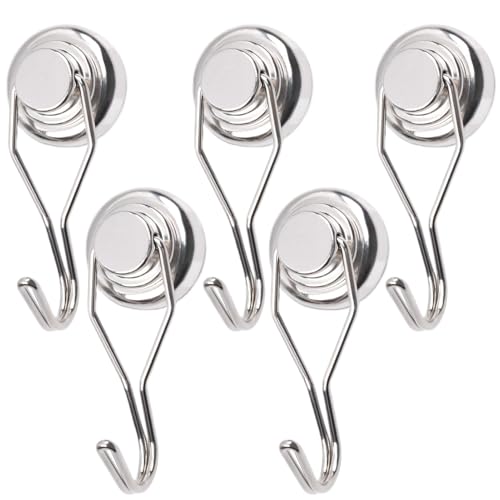 Streysisl Magnethaken, Metall-Magnethaken – starker Magnet, Haushalts-Organizer, Werkzeug für Speisekammer, Garage, Wohnzimmer, Badezimmer, Eingangsbereich, Kühlschrank Streysisl Magnethaken, Metall-Magnethaken – starker Magnet, Haushalts-Organizer, Werkzeug für Speisekammer, Garage, Wohnzimmer, Badezimmer, Eingangsbereich, Kühlschrank von Streysisl