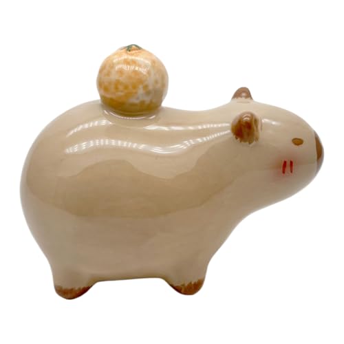 Streysisl Miniatur-Capybara-Figuren, kleine Capybara-Figur, niedliches Sammlerstück, Spielzeug, Schreibtischstatue für Schränke, Bücherregale, Schreibtisch, Eingangsbereich Streysisl Miniatur-Capybara-Figuren, kleine Capybara-Figur, niedliches Sammlerstück, Spielzeug, Schreibtischstatue für Schränke, Bücherregale, Schreibtisch, Eingangsbereich von Streysisl