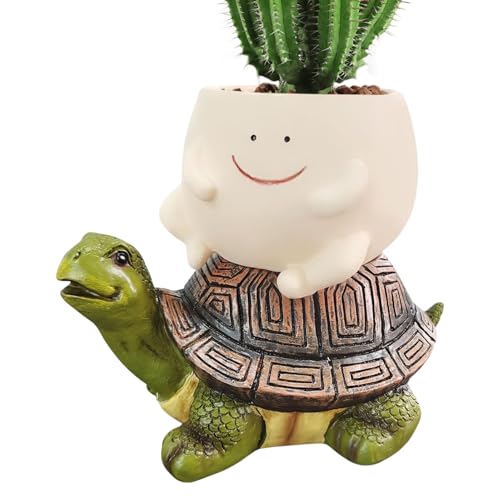 Streysisl Niedliche Blumentöpfe für den Innenbereich, Cartoon-Blumentopf, dekorativer Schildkröten-Übertopf für Zuhause, Wohnzimmer, Hof, Terrasse, Hof, Streysisl Niedliche Blumentöpfe für den Innenbereich, Cartoon-Blumentopf, dekorativer Schildkröten-Übertopf für Zuhause, Wohnzimmer, Hof, Terrasse, Hof, von Streysisl