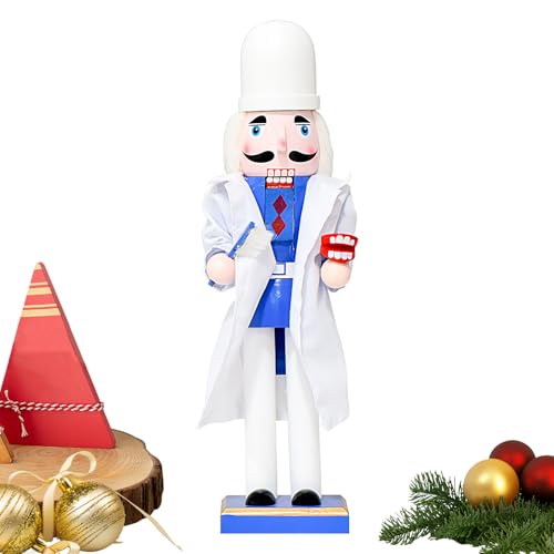 Streysisl Nussknacker-Statue, Dekoration, weihnachtliche Nussknacker-Figur, traditionelle, realistische Ornamente, Requisiten für Schreibtisch, Kaminsims, Esstisch, Nachttisch, Fensterbank Streysisl Nussknacker-Statue, Dekoration, weihnachtliche Nussknacker-Figur, traditionelle, realistische Ornamente, Requisiten für Schreibtisch, Kaminsims, Esstisch, Nachttisch, Fensterbank von Streysisl