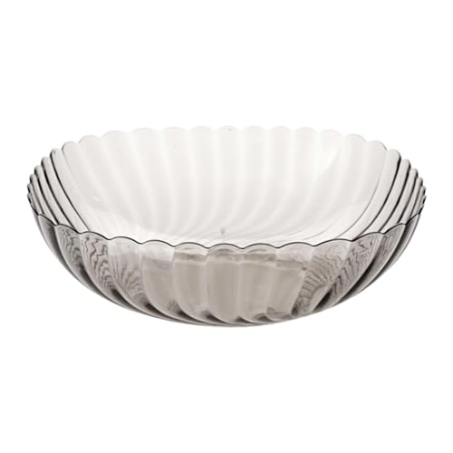 Streysisl Obstschale für die Küche, transparente Trennschale, transparentes Serviertablett für die Küche, vielseitige Obst-, Snack- und Gemüseplatte, rutschfeste Obstschale Streysisl Obstschale für die Küche, transparente Trennschale, transparentes Serviertablett für die Küche, vielseitige Obst-, Snack- und Gemüseplatte, rutschfeste Obstschale von Streysisl