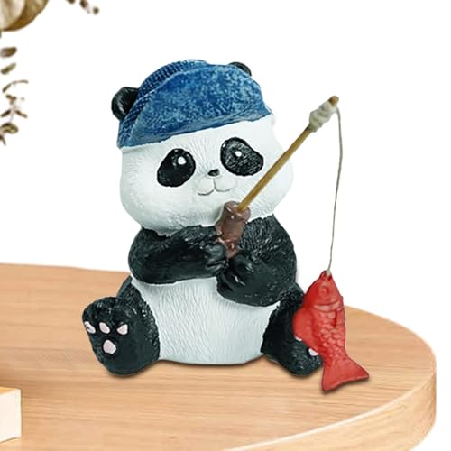 Streysisl -Panda-Figur – Blumentopf-Landschaftsstatue, Ornament | Harz, niedliche Panda-Skulptur, -Panda-Dekoration, lustig für den Außenbereich, Rasen für Fische Streysisl -Panda-Figur – Blumentopf-Landschaftsstatue, Ornament | Harz, niedliche Panda-Skulptur, -Panda-Dekoration, lustig für den Außenbereich, Rasen für Fische von Streysisl