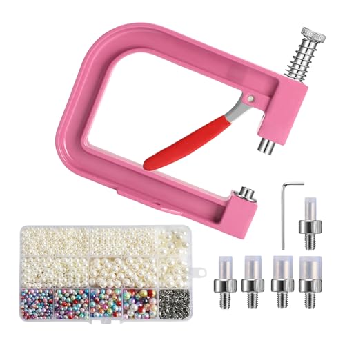 Streysisl Perlen-Einstellwerkzeug – Manuelle Perlen-Maschine, Schmuckherstellung, Applikator, Handwerk, handgefertigt für Hochzeitshut, Verzierung, Kleidung, Dekoration, Handtasche von Streysisl