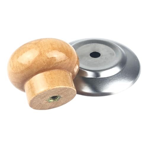 Streysisl Pfannendeckel-Haltegriffe, multifunktionaler Holz-Topfdeckelknauf, Haushaltspfannendeckelknauf, Topfdeckel-Haltegriffe für Woks, Töpfe von Streysisl