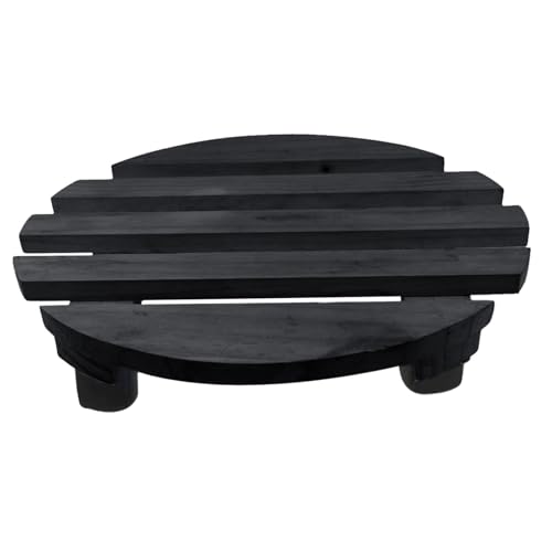 Streysisl Pflanzenständer- | Blumenrollbrett | robuster Pflanzen-Caddy mit 360°-Rädern, für den Innen- und Außenbereich | Holz-Pflanzenständer mit Rädern Streysisl Pflanzenständer- | Blumenrollbrett | robuster Pflanzen-Caddy mit 360°-Rädern, für den Innen- und Außenbereich | Holz-Pflanzenständer mit Rädern von Streysisl