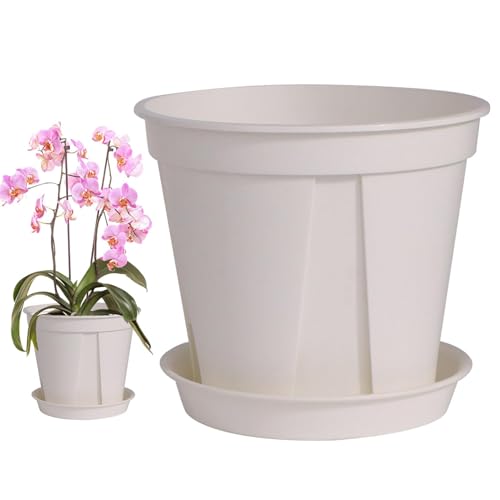 Streysisl Pflanztöpfe für den Innenbereich, 3 x tragbarer Indoor-Pflanztopf mit Drainage, multifunktionaler Blumentopf mit Untersetzer, Blumentöpfe für Blumenläden, Zuhause Streysisl Pflanztöpfe für den Innenbereich, 3 x tragbarer Indoor-Pflanztopf mit Drainage, multifunktionaler Blumentopf mit Untersetzer, Blumentöpfe für Blumenläden, Zuhause von Streysisl