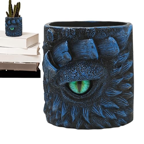 Streysisl Pflanztopf – Drachenaugen-Pflanzentopf, kreative, stilvolle Harzvase für Zuhause, Arbeitsplatz, Garten, Schreibtisch, , Tischdekoration mit Fantasy-Design Streysisl Pflanztopf – Drachenaugen-Pflanzentopf, kreative, stilvolle Harzvase für Zuhause, Arbeitsplatz, Garten, Schreibtisch, , Tischdekoration mit Fantasy-Design von Streysisl