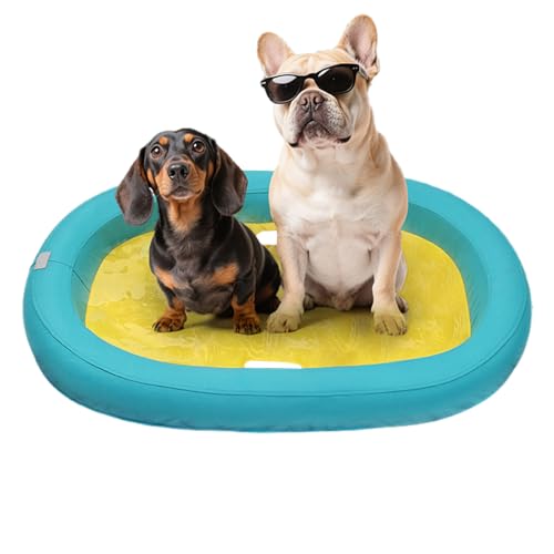 Streysisl Pool-Schwimmer für Hunde, Schwimmfloß für Welpen, schwimmende Matte für Outdoor-Wasserspiele mit komfortablem Design für heiße von Streysisl