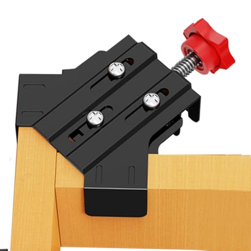 Streysisl Rechtwinklige Klemme, robuste quadratische Klemme, rechtwinkliger Clip-Fixierer, verstellbare Backen-Klemmquadrate, Holzbearbeitungswerkzeuge für Fotorahmen von Streysisl