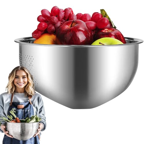 Streysisl Reis-Sieb | Obst-Unterlegscheibe aus Edelstahl mit schrägem Boden – Küchenutensilien zum Kochen, Abtropfen von Nudeln, Spülen von , Zuhause Streysisl Reis-Sieb | Obst-Unterlegscheibe aus Edelstahl mit schrägem Boden – Küchenutensilien zum Kochen, Abtropfen von Nudeln, Spülen von , Zuhause von Streysisl