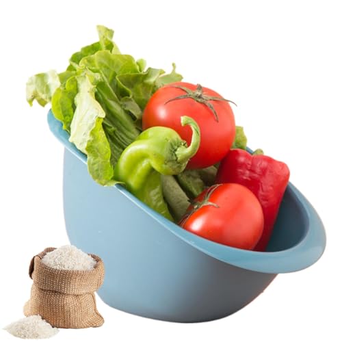 Streysisl Reis-Waschschüssel – Abtropfsieb | Reissieb für und Obst, Reinigungsfilterkorb für Küchenwerkzeug Streysisl Reis-Waschschüssel – Abtropfsieb | Reissieb für und Obst, Reinigungsfilterkorb für Küchenwerkzeug von Streysisl