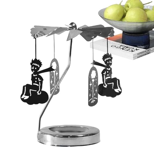 Streysisl Rotary Candle Tray | Thermal Round Tray Rotating Candlestick Scented Candle | Romantic Revolving Lantern, Creative Table Heated Rotary Candle Holder For Home Decoration, Parties Streysisl Rotary Candle Tray | Thermal Round Tray Rotating Candlestick Scented Candle | Romantic Revolving Lantern, Creative Table Heated Rotary Candle Holder For Home Decoration, Parties von Streysisl