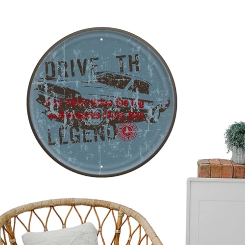 Streysisl Runde Metallschilder für Wand, Poster und Drucke, Wandkunst, dekorative Schilder und Plaketten, 30 cm Durchmesser, für Zuhause und Familie Streysisl Runde Metallschilder für Wand, Poster und Drucke, Wandkunst, dekorative Schilder und Plaketten, 30 cm Durchmesser, für Zuhause und Familie von Streysisl