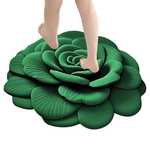 Streysisl Rutschfester Badezimmerteppich, 3D-Blumenmuster, wasserabsorbierend, Mehrzweck-Eingangspad für WC, Wohnzimmer, Schlafzimmer, Küche Streysisl Rutschfester Badezimmerteppich, 3D-Blumenmuster, wasserabsorbierend, Mehrzweck-Eingangspad für WC, Wohnzimmer, Schlafzimmer, Küche von Streysisl