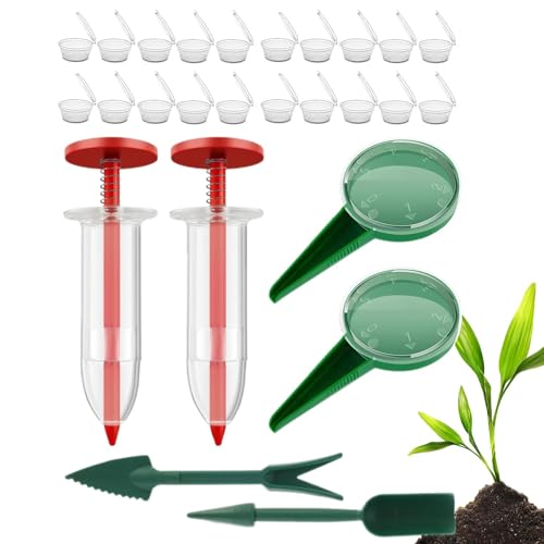 Streysisl Sämaschine Spreader Handheld | Sämaschine Pflanzwerkzeug Handstreuer - Manueller Gartenpikierstab Aussaat Spender für Karotten, Radieschen, Salat, Streysisl Sämaschine Spreader Handheld | Sämaschine Pflanzwerkzeug Handstreuer - Manueller Gartenpikierstab Aussaat Spender für Karotten, Radieschen, Salat, von Streysisl