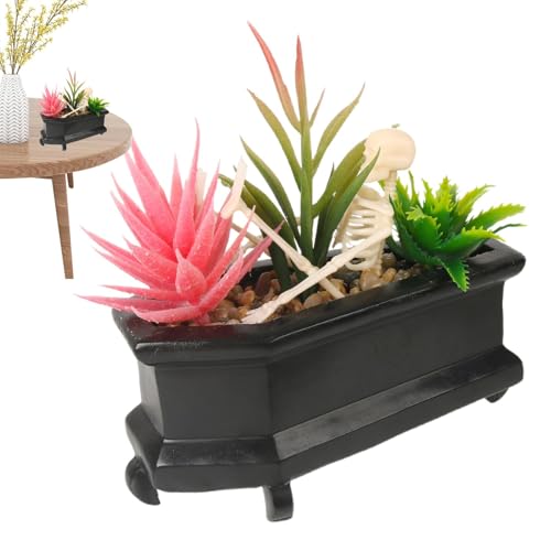 Streysisl Schädel Kunstpflanze, , künstliche Zimmerpflanzen, Skelett im , Schreibtisch-Requisiten für Zuhause, Tisch, Schlafzimmer, Blumentopf Streysisl Schädel Kunstpflanze, , künstliche Zimmerpflanzen, Skelett im , Schreibtisch-Requisiten für Zuhause, Tisch, Schlafzimmer, Blumentopf von Streysisl