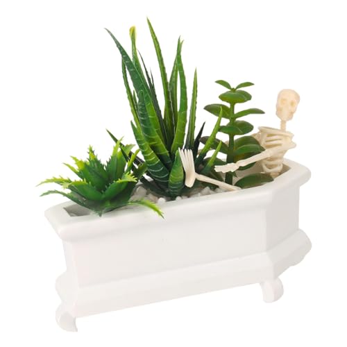 Streysisl Schädel künstliche Pflanze, kleine gefälschte Sukkulenten, Skelett im , Desktop-Requisiten für Zuhause, Tisch, Schlafzimmer, Blumentopf Streysisl Schädel künstliche Pflanze, kleine gefälschte Sukkulenten, Skelett im , Desktop-Requisiten für Zuhause, Tisch, Schlafzimmer, Blumentopf von Streysisl