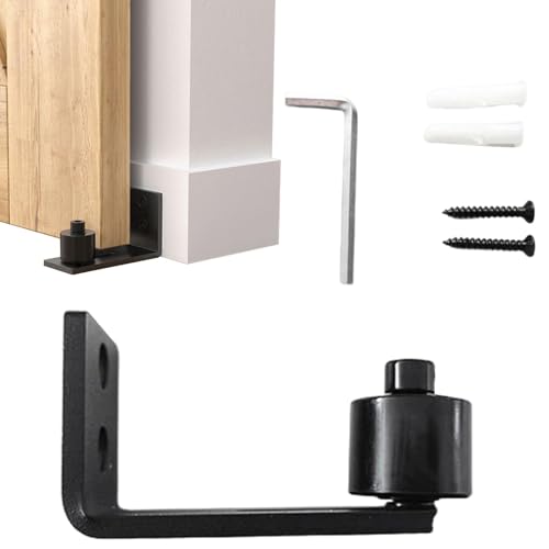 Streysisl Scheunentor-Bodenführung – Flexible Tretlager-Bodenführungen | Schiebetür-Bodenführung, Scheunentor-Bodenschiene, Rollen-Hardware-Kit für Schiebetüren von Streysisl