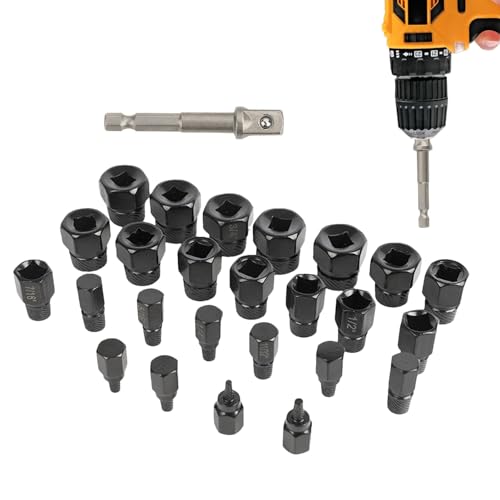 Streysisl Schraubenausdreher-Set mit mehreren Splinen, einfaches Herausziehen, Gewindebohrer-Set, robustes Bolzenausdreher-Set für Autoreparaturen, Garagen Streysisl Schraubenausdreher-Set mit mehreren Splinen, einfaches Herausziehen, Gewindebohrer-Set, robustes Bolzenausdreher-Set für Autoreparaturen, Garagen von Streysisl