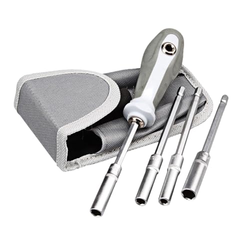 Streysisl Schraubendreher-Steckschlüssel-Set, 4 Größen, metrisches Steckschlüssel-Schraubendreher-Set, -Reparaturwerkzeug, Schraubendreher-Set, Steckschlüssel-Werkzeug für Ihn, Herren, Kinder Streysisl Schraubendreher-Steckschlüssel-Set, 4 Größen, metrisches Steckschlüssel-Schraubendreher-Set, -Reparaturwerkzeug, Schraubendreher-Set, Steckschlüssel-Werkzeug für Ihn, Herren, Kinder von Streysisl