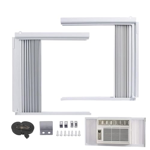 Streysisl Seitenwände für Fensterklimaanlage, verstellbares AC-Panel-Set, verschiebbarer isolierter versiegelter abnehmbarer Rahmen für Zuhause, Arbeitsplatz, Zimmer, Wand Streysisl Seitenwände für Fensterklimaanlage, verstellbares AC-Panel-Set, verschiebbarer isolierter versiegelter abnehmbarer Rahmen für Zuhause, Arbeitsplatz, Zimmer, Wand von Streysisl