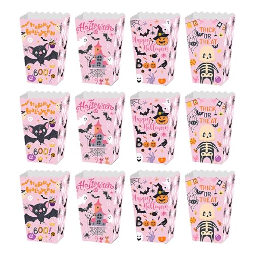 Streysisl Snack-Leckerli-Box für Halloween, Set mit 12 Süßigkeiten-Plätzchen-Behältern, kreative Snack-Leckerli-Box, Süßigkeiten-Plätzchen-Behälter für Filmabend, Halloween Streysisl Snack-Leckerli-Box für Halloween, Set mit 12 Süßigkeiten-Plätzchen-Behältern, kreative Snack-Leckerli-Box, Süßigkeiten-Plätzchen-Behälter für Filmabend, Halloween von Streysisl