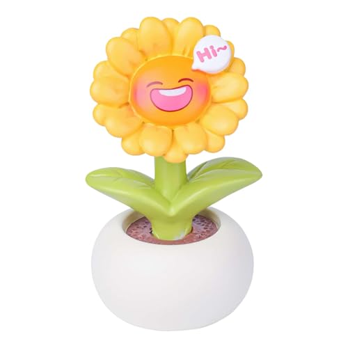 Streysisl Sonnenblumenfigur | im Topf Tischdekoration | Kunstskulptur, niedliche kleine Statue für Wohnzimmer, Schlafzimmer, , Schrank, Streysisl Sonnenblumenfigur | im Topf Tischdekoration | Kunstskulptur, niedliche kleine Statue für Wohnzimmer, Schlafzimmer, , Schrank, von Streysisl