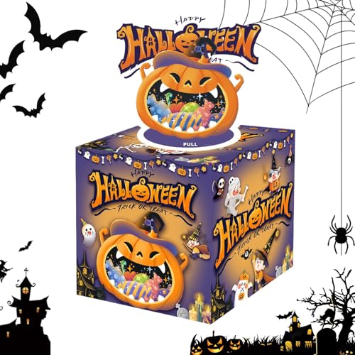 Streysisl Spardose für Geldabzug, kreative Halloween-Geldkassette – Ferienhaus, Party, Festival, Kürbis-Requisiten, Dekoration für Kinder und Männer, Feiern von Streysisl