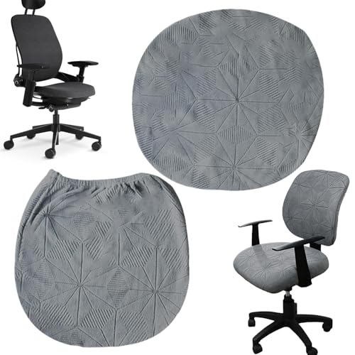 Streysisl Stuhl-Sitzbezug und Rückenlehnenbezug, 2er-Set, Stretch-Stoffbezug, Stuhl-Sitzschutz, waschbare Bezüge für Wohnzimmer, Arbeitszimmer von Streysisl