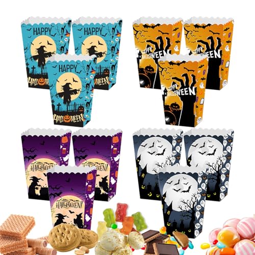 Streysisl Süßes oder Saures Popcorn-Box, Halloween-Popcorn-Boxen – kreative Popcorn-Boxen für Halloween-Geschenke, Süßes oder Saures Streysisl Süßes oder Saures Popcorn-Box, Halloween-Popcorn-Boxen – kreative Popcorn-Boxen für Halloween-Geschenke, Süßes oder Saures von Streysisl