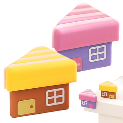 Streysisl Tischeckenschutz für Babys – Baby-Eckenschutz, 2 Stück, Haus-Design, gepolstert, kindersicher, für Tür, Badezimmer, Garage, Treppen, Schränke Streysisl Tischeckenschutz für Babys – Baby-Eckenschutz, 2 Stück, Haus-Design, gepolstert, kindersicher, für Tür, Badezimmer, Garage, Treppen, Schränke von Streysisl