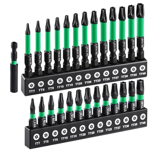 Streysisl Torx-Bit-Set, Sicherheits-Schraubendreher-Bohrer-Set – robustes Torx-Bit-Set für Industrie, Haushalt, Gartenarbeit, Holzbearbeitung, Metallbearbeitung, Automobil, Sanitär, Elektriker Streysisl Torx-Bit-Set, Sicherheits-Schraubendreher-Bohrer-Set – robustes Torx-Bit-Set für Industrie, Haushalt, Gartenarbeit, Holzbearbeitung, Metallbearbeitung, Automobil, Sanitär, Elektriker von Streysisl
