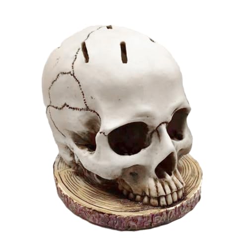 Streysisl Totenkopf-Messerhalter für Küche, Horror-Aufbewahrung, Messer- , Skelett-Ständer, Gothic-Stil, Obst-Aufbewahrungsregal, Kunstharz, Küchenkopf für dekorative Streysisl Totenkopf-Messerhalter für Küche, Horror-Aufbewahrung, Messer- , Skelett-Ständer, Gothic-Stil, Obst-Aufbewahrungsregal, Kunstharz, Küchenkopf für dekorative von Streysisl