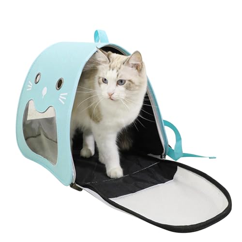 Streysisl Tragbare Haustier-Reisetasche, tragbare Reisetasche, Haustier-Tragetasche, Smile, faltbare Katzentragetasche, Reisetasche für kleine, mittelgroße Hunde und Katzen Streysisl Tragbare Haustier-Reisetasche, tragbare Reisetasche, Haustier-Tragetasche, Smile, faltbare Katzentragetasche, Reisetasche für kleine, mittelgroße Hunde und Katzen von Streysisl