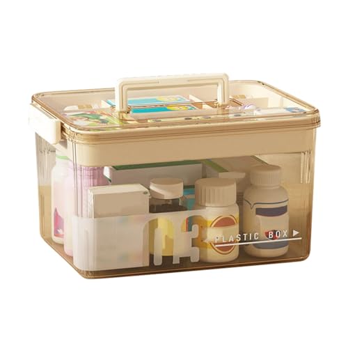 Streysisl Tragbarer Medizinschrank, große Kapazität, Medizin-Organizer, tragbare Haushalts-Medikamententruhe für Zuhause, Wohnheim und Schule Streysisl Tragbarer Medizinschrank, große Kapazität, Medizin-Organizer, tragbare Haushalts-Medikamententruhe für Zuhause, Wohnheim und Schule von Streysisl