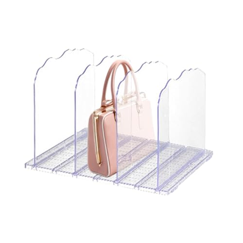 Streysisl Transparente Trennwände – abnehmbare transparente -Trennwände – moderner tragbarer Geldbörsenständer, platzsparender Taschen-Organizer für Zuhause Streysisl Transparente Trennwände – abnehmbare transparente -Trennwände – moderner tragbarer Geldbörsenständer, platzsparender Taschen-Organizer für Zuhause von Streysisl