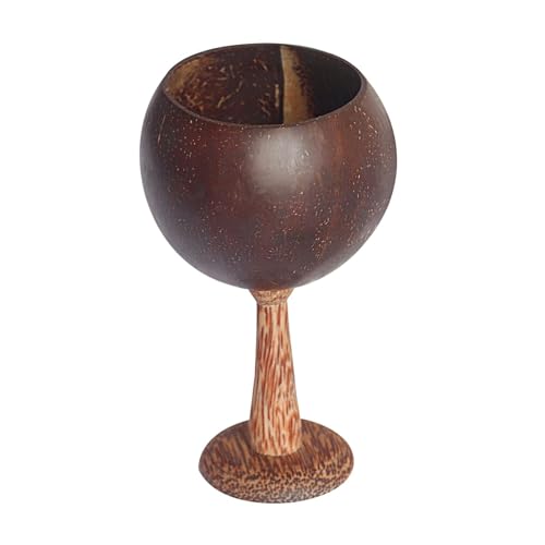 Streysisl Tropische Tassen für hawaiianische Holzsockel, kreative Cocktailgläser für Getränkesaft, Retro-Weingläser für Strandurlaub Streysisl Tropische Tassen für hawaiianische Holzsockel, kreative Cocktailgläser für Getränkesaft, Retro-Weingläser für Strandurlaub von Streysisl