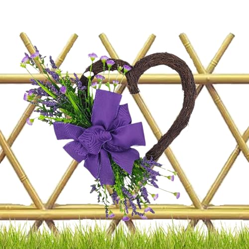 Streysisl Türkranz in Herzform, künstlicher Rattan-Tür-Blumenkranz, Dekoration, Herzkranz, Ringranke, Zweigkranz für Eingänge, Haustüren, Fenster, Wände, Veranden Streysisl Türkranz in Herzform, künstlicher Rattan-Tür-Blumenkranz, Dekoration, Herzkranz, Ringranke, Zweigkranz für Eingänge, Haustüren, Fenster, Wände, Veranden von Streysisl