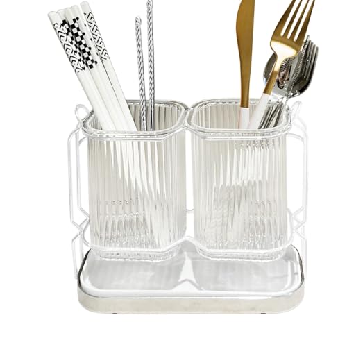 Streysisl Utensilien-Trockenhalter, Kochutensilien-Aufbewahrung, großes Fassungsvermögen, Besteckhalter, Kochutensilienhalter, Utensilien-Organizer für Essstäbchen, Löffel Streysisl Utensilien-Trockenhalter, Kochutensilien-Aufbewahrung, großes Fassungsvermögen, Besteckhalter, Kochutensilienhalter, Utensilien-Organizer für Essstäbchen, Löffel von Streysisl